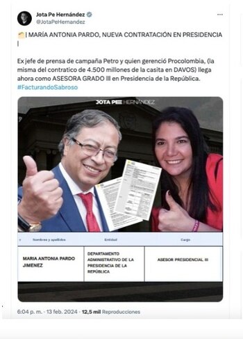 El senador Jota Pe Hernández