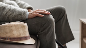 El jubilado en huelga de