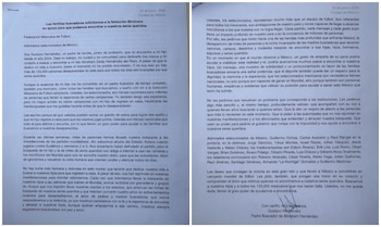 Carta compartilhada nas redes sociais pelo pai da pesquisadora. Crédito: X - @GustavoHdezhdez