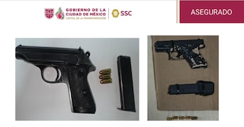 Les fueron encontradas e incautadas dps armas de fuego