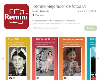 Aplicación Remini