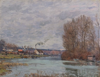 Sisley, La Seine à Port-Marly