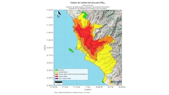 El Senamhi confirmó los niveles