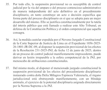 Magistrados del TC adelantan opinión.