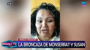 Monserrat Seminario rompe su silencio y responsabiliza a Susan Villanueva del fin de su relación con Melcochita. Captura: Magaly TV La Firme.