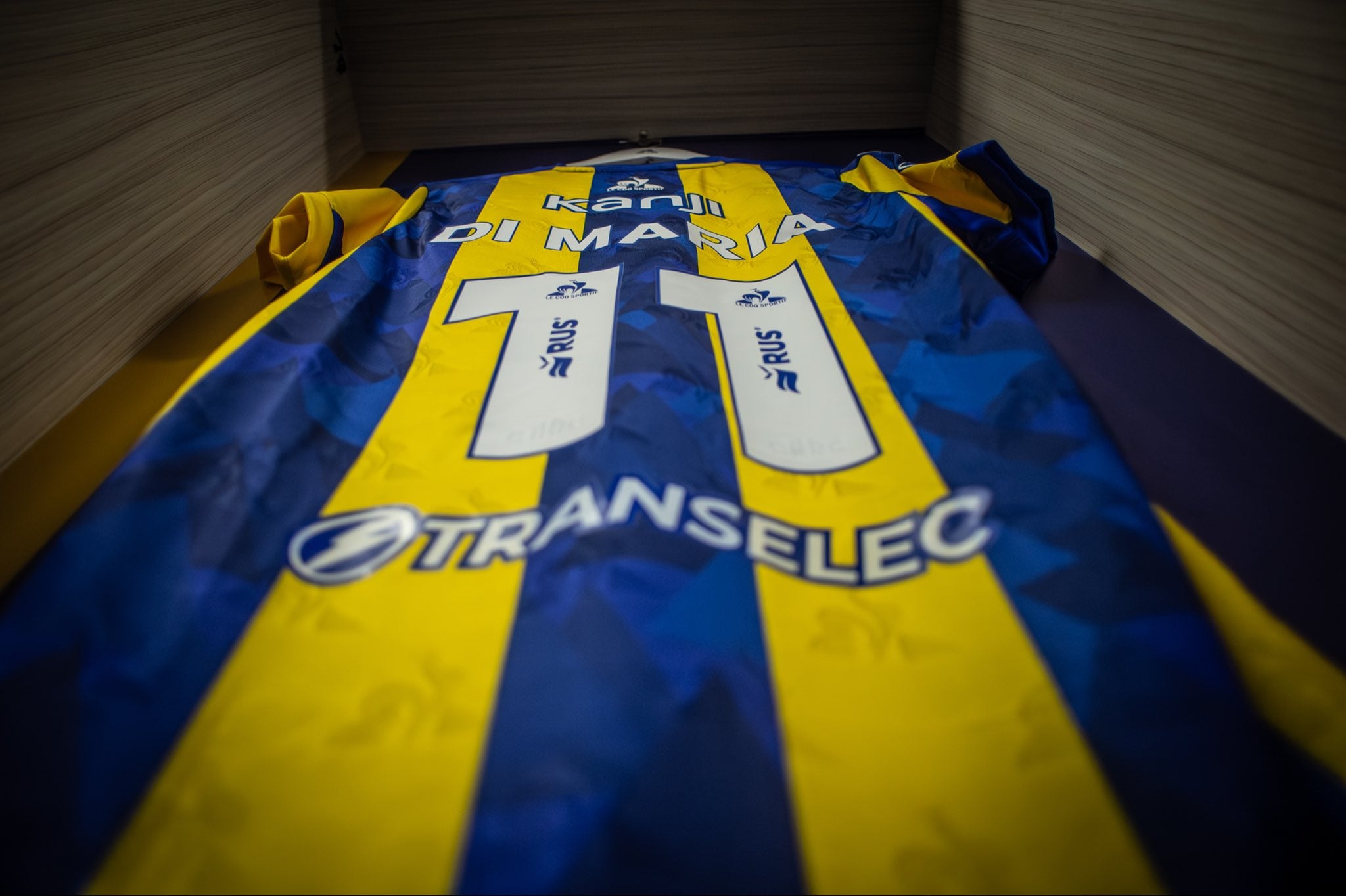 La camiseta de Ángel Di María (@RosarioCentral)
