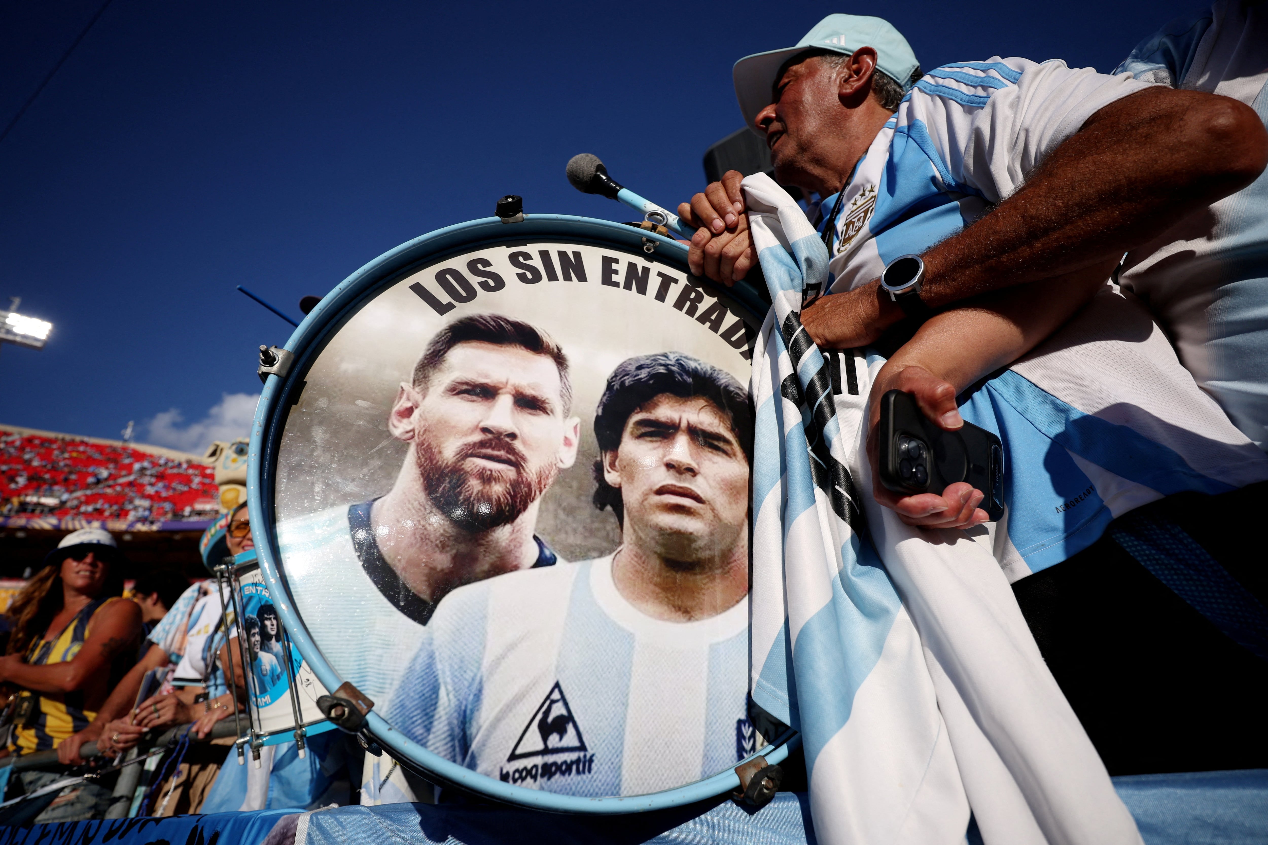 El corazón de la hinchada argentina latiendo en la Copa del Mundo de la FIFA 2026 en Estados Unidos. Lee Smith/ Reuters.