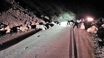 Los sismos provocaron el desprendimiento