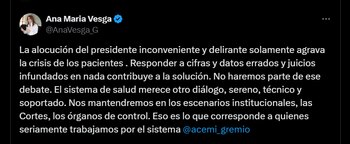 Ana María Vesga, presidenta de