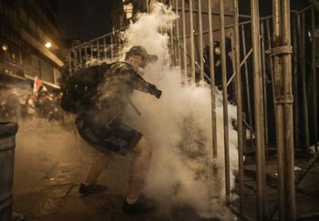 Simpatizantes del partido Fuerza Popular