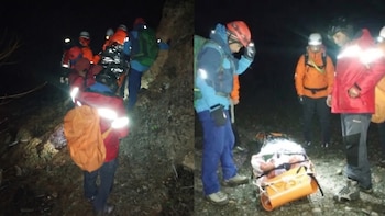Impresionante operativo en Neuquén: caminaron durante ocho horas con raquetas en la nieve para rescatar a una mujer