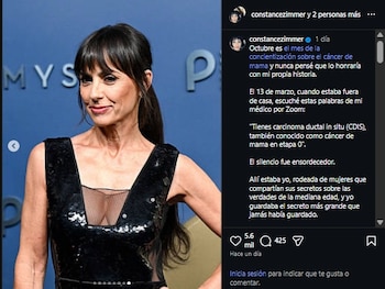 Constance Zimmer se sinceró sobre su diagnostico de cáncer de mama.