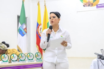 La alcaldesa había difundido un video expresando su respaldo abierto a la campaña del sector del presidente Gustavo Petro - crédito Captura de Pantalla Alcaldía de San Onofre