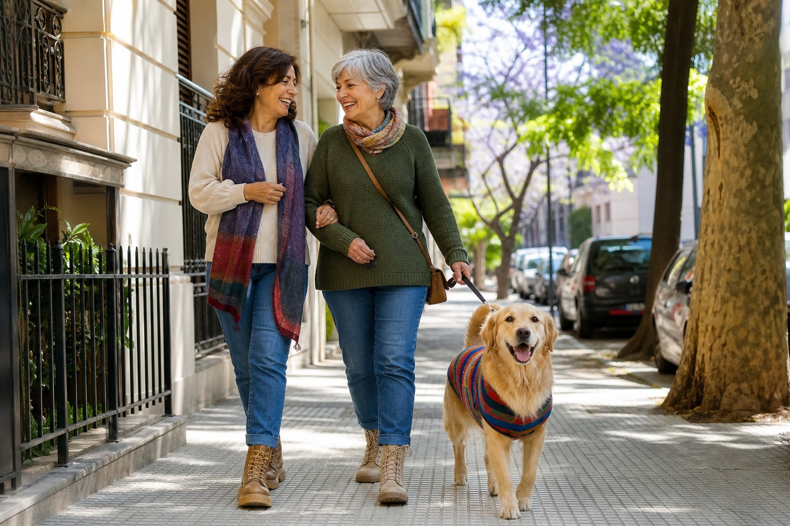 “Bajá”. “Voy al súper”. “Estoy paseando al perro”: esas frases son posibles cuando la distancia no exige coordinación de transportes, horarios de regreso ni la conversión del encuentro en acontecimiento (Imagen Ilustrativa Infobae)