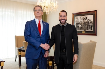 El Presidente Nayib Bukele re