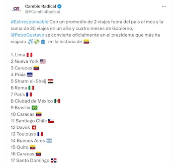 Cambio Radical crítica los múltiples