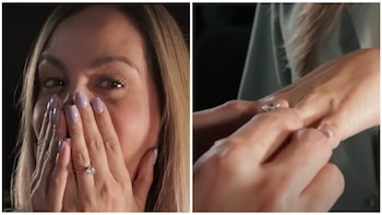 Laura Acuña recibió un anillo