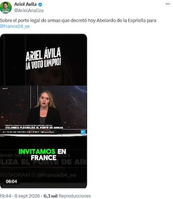 Ariel Ávila alertó sobre controles insuficientes para las armas - crédito @ArielAnaliza/X