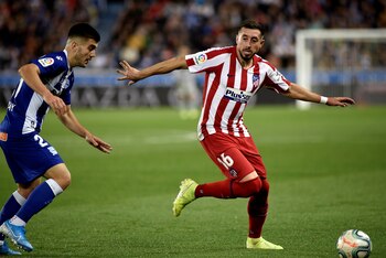 El centrocampista mexicano del Atlético