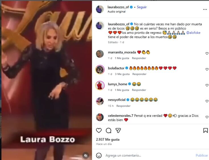 Laura Bozzo desmiente falsos rumores de su fallecimiento: “No sé cuantas veces me han dado por muerta”