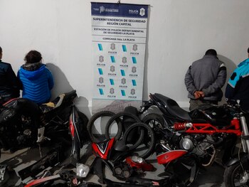 Los presuntos ladrones detenidos