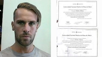 Condenado a cadena perpetua, William Schlenker, barra de River, se recibió de periodista: “Estudié para que el encierro no me queme la cabeza”