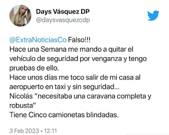 La barranquillera respondió así a