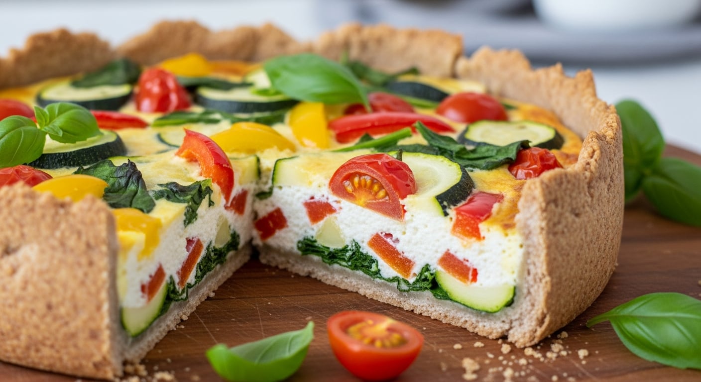 La tarta integral de ricota y verduras funciona como una opción práctica para guardar en la heladera y consumir en otro momento (Imagen Ilustrativa Infobae)