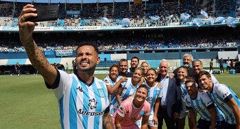 Edwin Cardona entrenó con Racing,