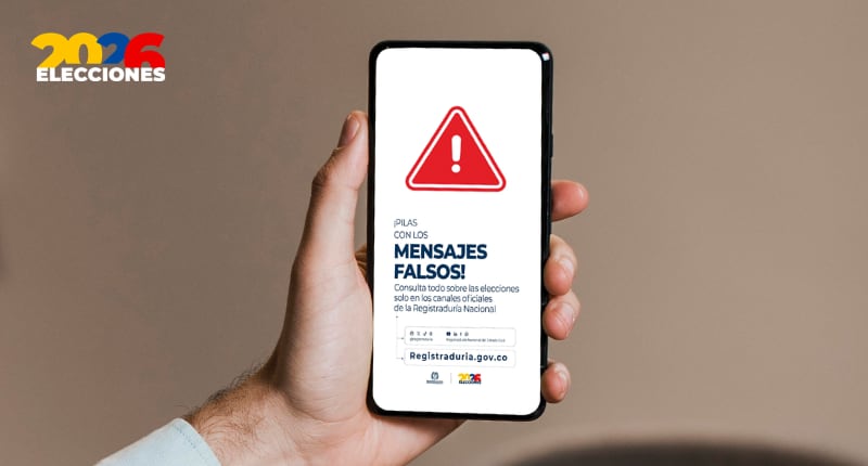 La advertencia de la Registraduría surgió por un video en redes sociales sobre una supuesta alteración de resultados en mesas del exterior - crédito Registraduría Nacional
