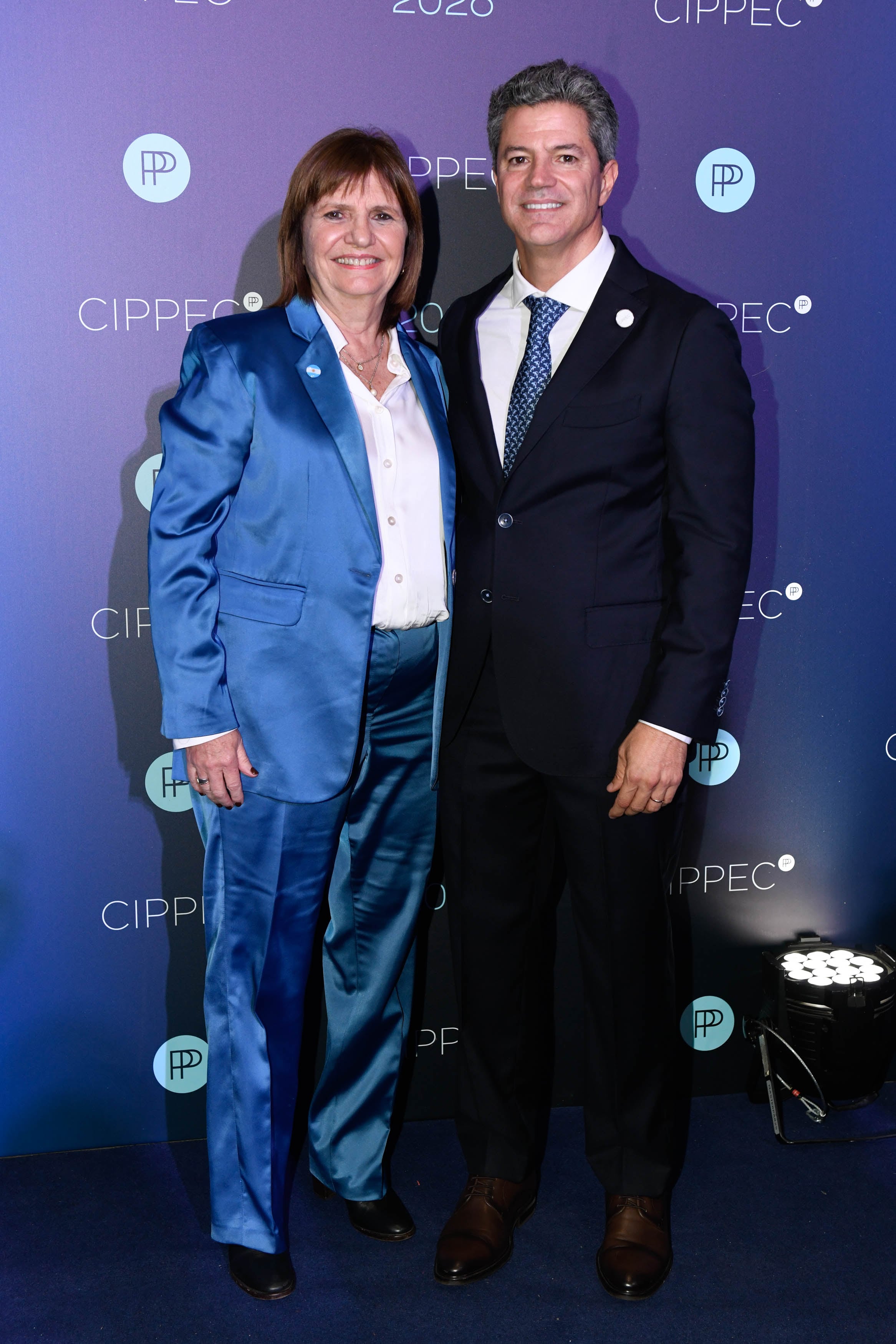 La senadora Patricia Bullrich y Laspina, que por primera vez abrió la cena anual con un discurso que convocó al acuerdo político