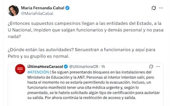 María Fernanda Cabal no dudó