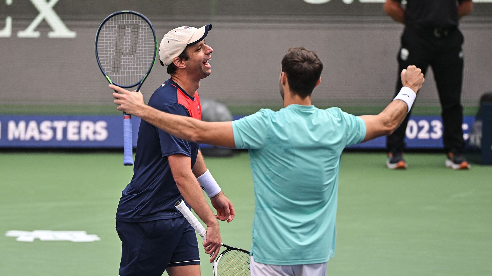 Horacio Zeballos y Marcel Granollers alcanzaron la final del US Open (Foto: Hector RETAMAL / AFP)
