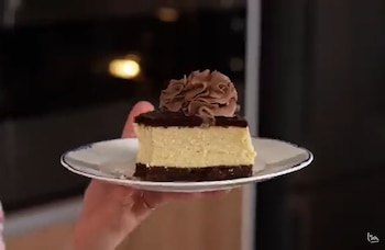 El relleno combina chocolate y