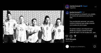 El planteo de Lorena Benítez