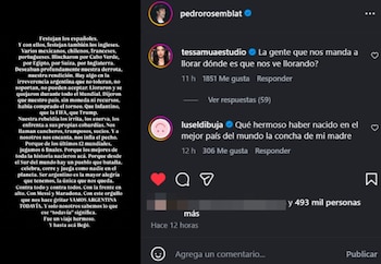 Las palabras de Pedro Rosemblat luego de que el conjunto albiceleste saliera subcampeón (Instagram)