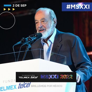El ingeniero Carlos Slim asistió