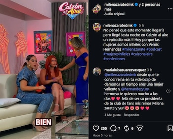 Milena Zárate termina con su novio tatuador tras seis años de relación: “Nuestros caminos toman rumbos diferentes”. Captura: IG.