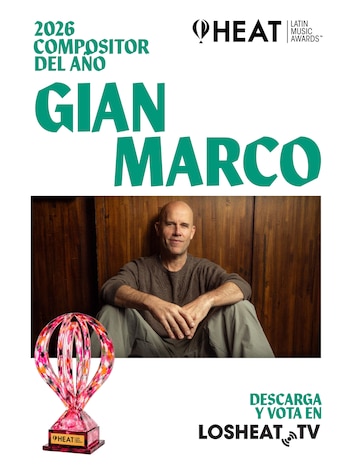 Gianmarco fue nominado a Compositor del Año en los Premios HEAT Latin Music Awards 2026.