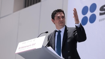 Antonio Martínez, titular del SAT, trata de calmar la preocupación de las empresas de EEUU.
Crédito: SAT