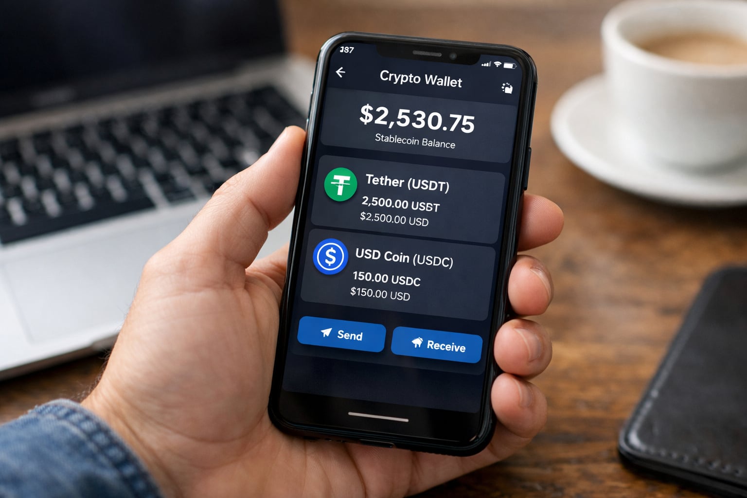 Las criptomonedas estables, atadas al dólar, ganan terreno como una de las formas elegidas para cobrar trabajo internacional (Imagen Ilustrativa Infobae)