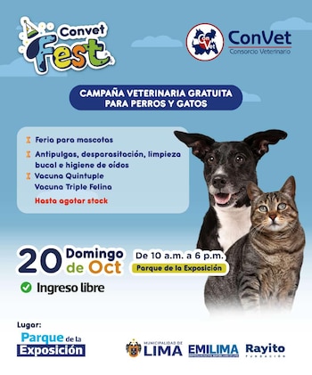 Servicios veterinarios gratis en el