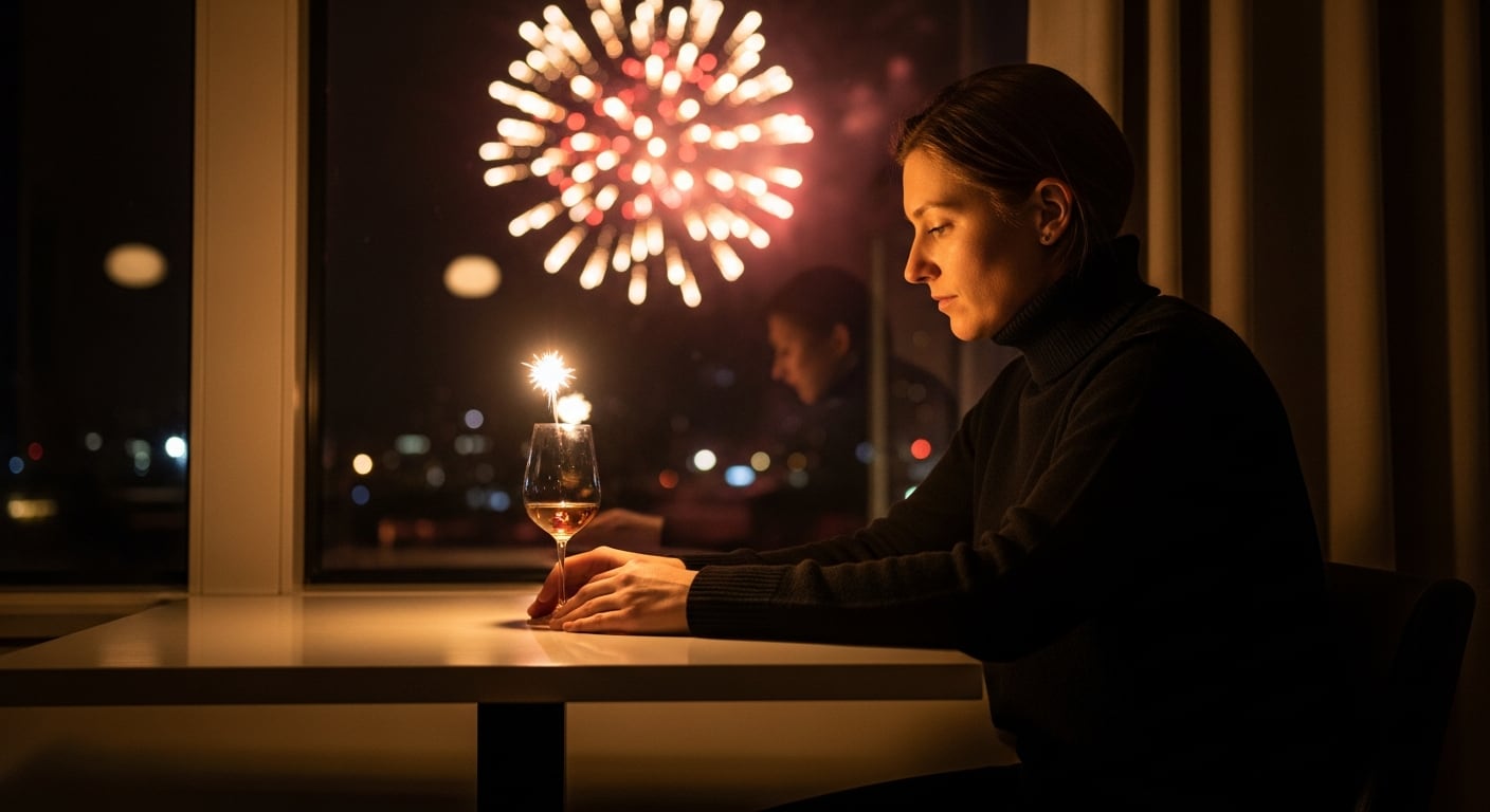 Para muchas personas, el Año Nuevo se vive en soledad como una alternativa tan válida como la celebración multitudinaria (Imagen Ilustrativa Infobae)