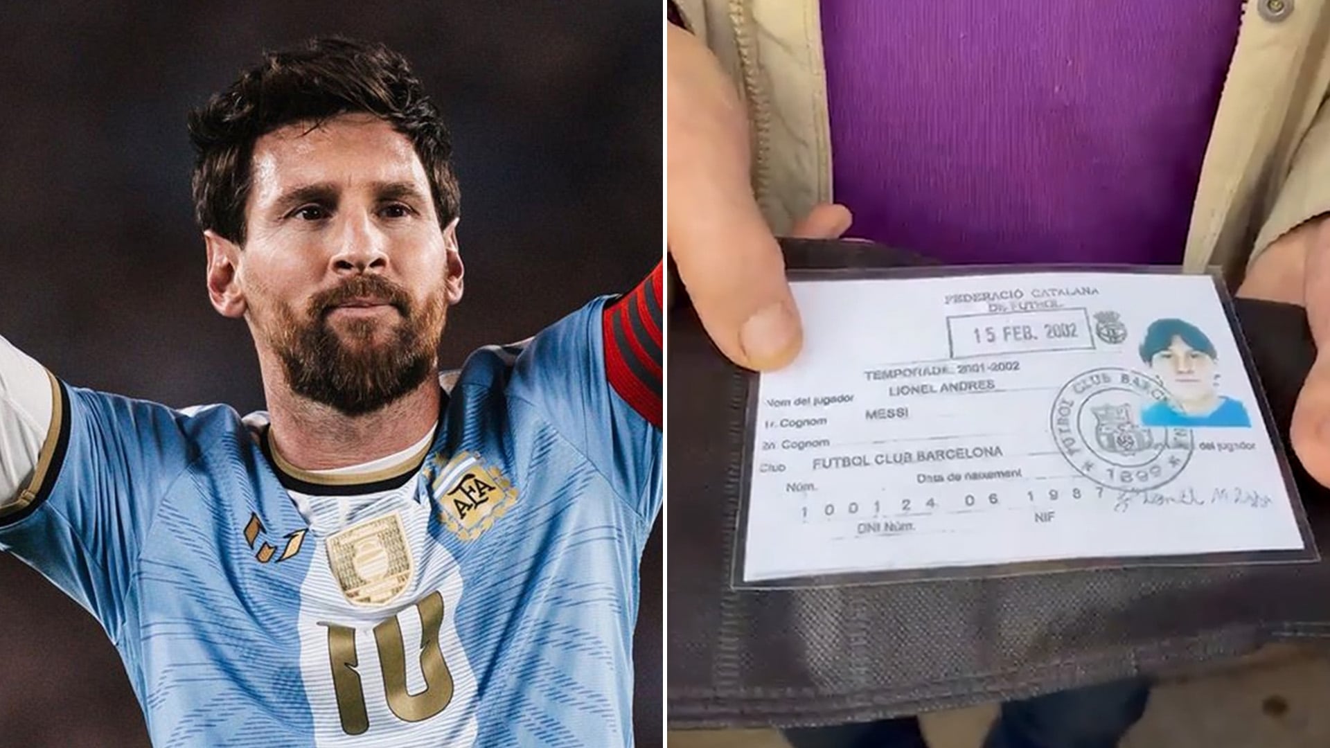 Es dueño de una pizzeria en España y mostró un tesoro desconocido de la carrera de Lionel Messi: “Lo tengo guardado”