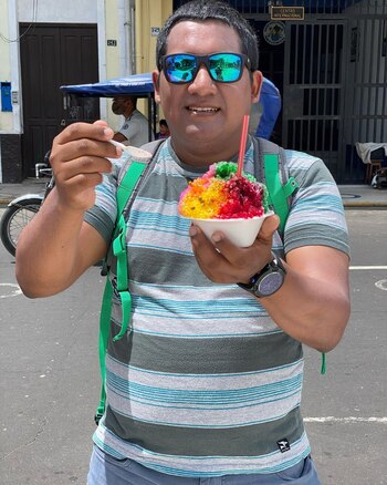 Raspadilla preparada en la Plaza