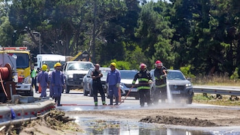 Pinamar: la ruta 11 estuvo