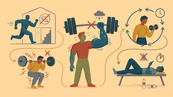 Los 5 errores comunes en el gimnasio que los expertos advierten