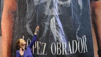 La senadora panista posó con