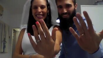 Carolina y Lucas recién casados