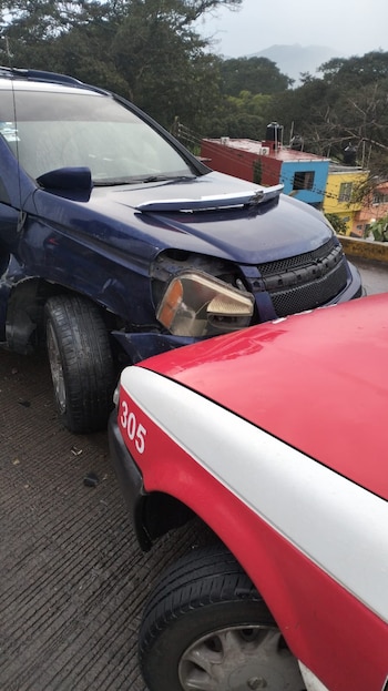 Accidente múltiple a la altura